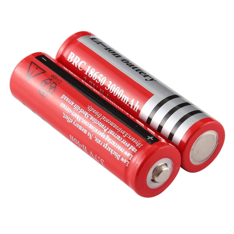 2 PCS UltraFire 18650 3000mAh 3.7V Long Lasting Rechargeable Lithium ion Battery, 3000mAh