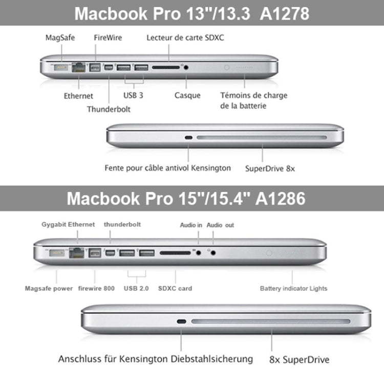 Frosted Hartplastik Schutzhülle für Macbook Pro 13,3 Zoll A1278