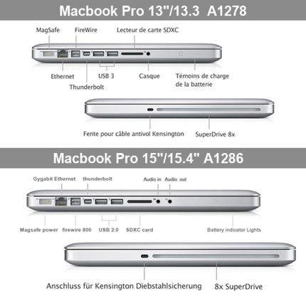 Frosted Hartplastik Schutzhülle für Macbook Pro 13,3 Zoll A1278