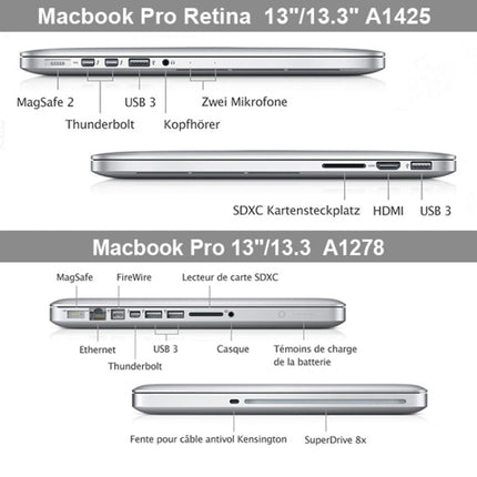 Frosted Hard Plastic Protective Case for Macbook Pro 13.3 inch, S-MAC-0023A, S-MAC-0023B, S-MAC-0023C, S-MAC-0023D, S-MAC-0023E, S-MAC-0023F, S-MAC-0023G, S-MAC-0023H
