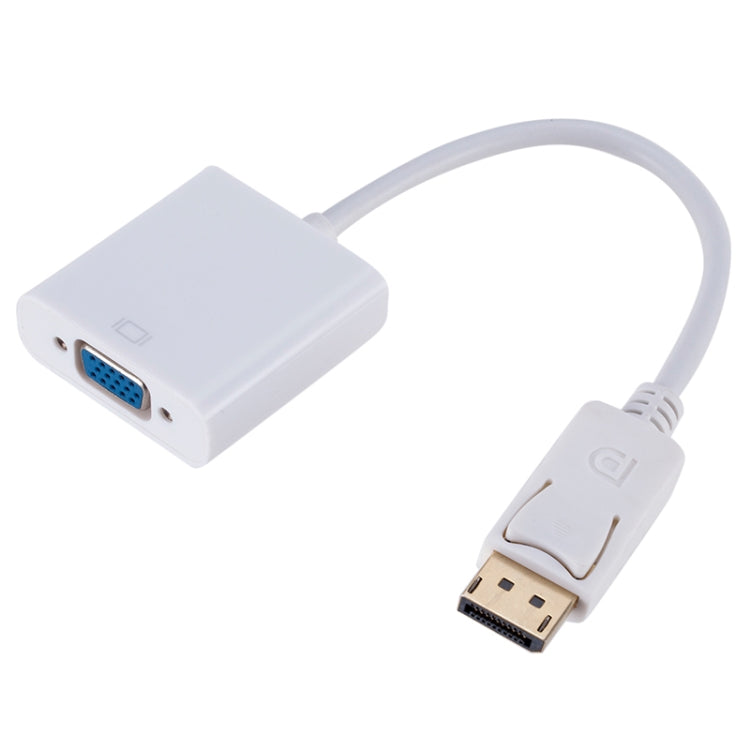 Display Port Male to VGA Female Converter, Length: 20cm, DP Male to VGA Female 20cm White, DP Male to VGA Female Black