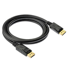 DisplayPort Male to Display Port Male Cable, Length: 1.8m, DP to DP Male (Gold plated)