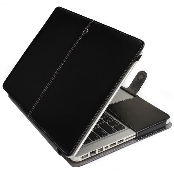 Notebook-Ledertasche mit Druckknopf für 13,3 Zoll MacBook Pro