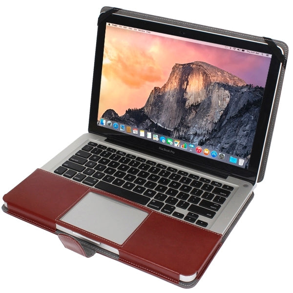 Notebook-Ledertasche mit Druckknopf für 13,3 Zoll MacBook Pro