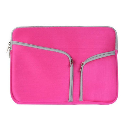 Bolso de mano con cremallera y doble bolsillo para portátil para MacBook Air de 13 pulgadas