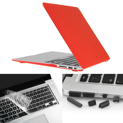 ENKAY para Macbook Air de 13,3 pulgadas (versión de EE. UU.) / A1369 / A1466 Hat-Prince - Estuche protector de plástico rígido esmerilado 3 en 1 con protector de teclado y tapón antipolvo para puertos