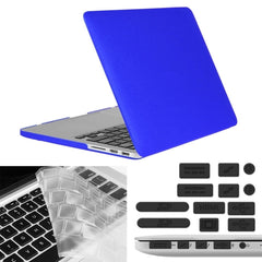 ENKAY para MacBook Pro Retina de 15,4 pulgadas (versión estadounidense) / A1398 Hat-Prince 3 en 1 Estuche protector de plástico rígido esmerilado con protector de teclado y tapón antipolvo para puertos