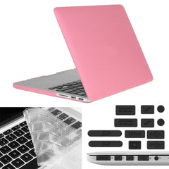 ENKAY para MacBook Pro Retina de 15,4 pulgadas (versión estadounidense) / A1398 Hat-Prince 3 en 1 Estuche protector de plástico rígido esmerilado con protector de teclado y tapón antipolvo para puertos