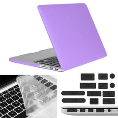 ENKAY para MacBook Pro Retina de 15,4 pulgadas (versión estadounidense) / A1398 Hat-Prince 3 en 1 Estuche protector de plástico rígido esmerilado con protector de teclado y tapón antipolvo para puertos