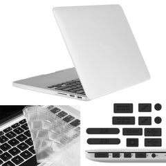 ENKAY para MacBook Pro Retina de 15,4 pulgadas (versión estadounidense) / A1398 Hat-Prince 3 en 1 Estuche protector de plástico rígido esmerilado con protector de teclado y tapón antipolvo para puertos