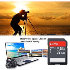 32GB Ultra High Speed Class 10 SDHC Camera Memory Card (100% Real Capacity), 32GB