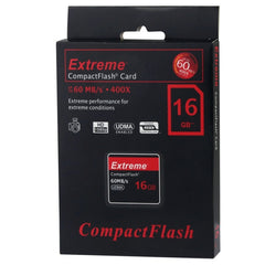 16GB Extreme Compact Flash Card, 400X Read  Speed, up to 60 MB/S (100% Real Capacity), 16GB