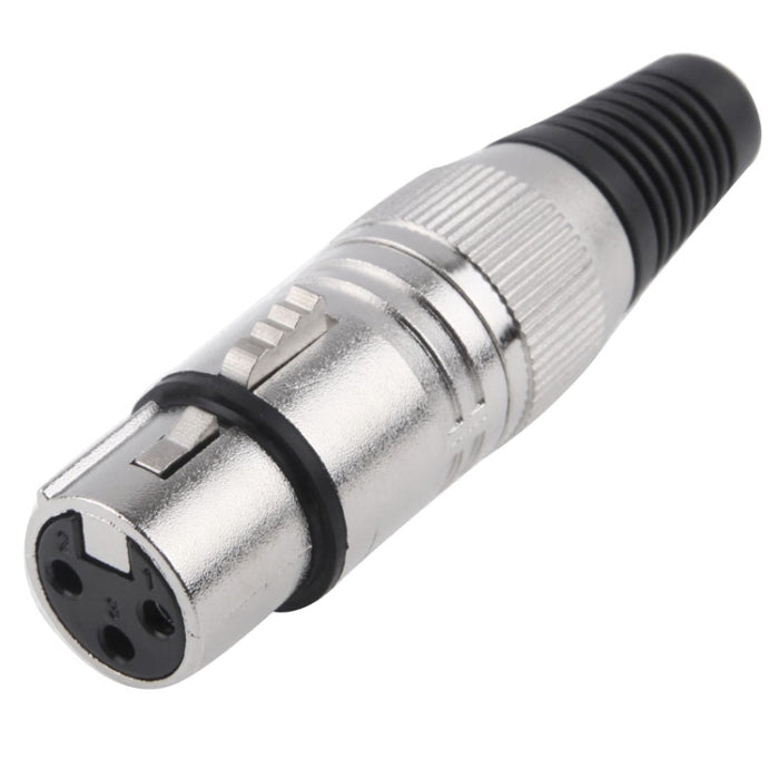 Adaptador de conector de micrófono con conector hembra XLR de 3 pines, hembra