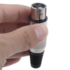 3 Pin XLR Female Plug Microphone Connector Adapter, Female