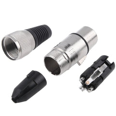 3 Pin XLR Female Plug Microphone Connector Adapter, Female