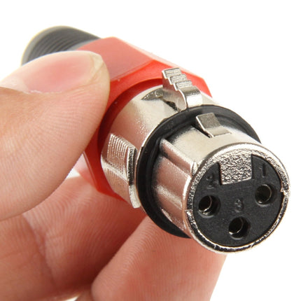 3 Pin XLR Female Plug Microphone Connector Adapter, Female Plug