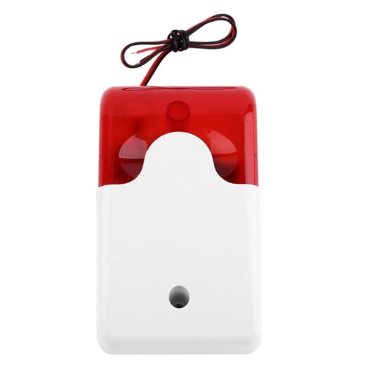 Mini Wired Red Strobe Siren for Burglar Security Alarm, Mini