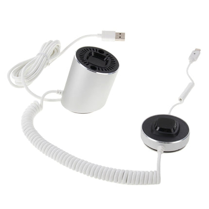 Cylindrical Display Stand Digital Security System Burglar Alarm / Anti-theft Alarm with Password Remote Control for iPhone & iPod & iPad with 8 Pin Port