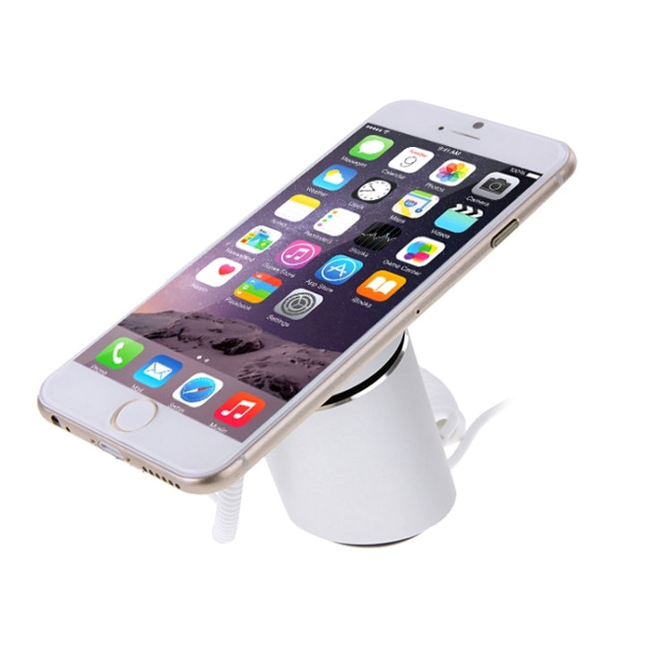 Cylindrical Display Stand Digital Security System Burglar Alarm / Anti-theft Alarm with Password Remote Control for iPhone & iPod & iPad with 8 Pin Port