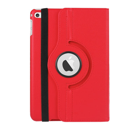 Litchi Texture 360 ​​Grad drehbare Smart-Lederhülle mit Halterung für iPad mini 4 / mini 5