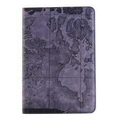 Map Pattern Horizontal Flip Smart Leather Case with Holder & Card Slots & Wallet for iPad Mini 4, Random Delivery