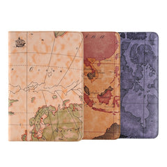 Map Pattern Horizontal Flip Smart Leather Case with Holder & Card Slots & Wallet for iPad Mini 4, Random Delivery