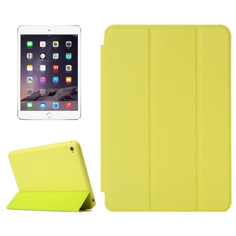 Horizontal Flip Solid Color Leather Case with Holder & Sleep / Wake-up Function for iPad mini 4