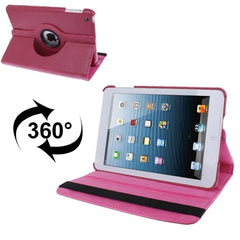 360 Degree Rotatable Litchi Texture Leather Case with Holder for iPad mini / mini 2 Retina