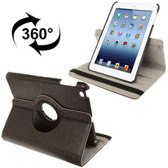 360 Degree Rotatable Litchi Texture Leather Case with Holder for iPad mini / mini 2 Retina