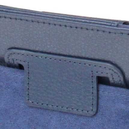 2-fold Litchi Texture Flip Leather Case with Holder Function for iPad mini / mini 2 Retina