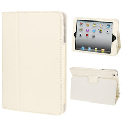 2-fold Litchi Texture Flip Leather Case with Holder Function for iPad mini / mini 2 Retina