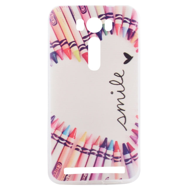 Ultrathin Flowers Pattern Soft TPU Protective Cover Case for Asus Zenfone 2 Laser / ZE500KL 5.0inch, For Zenfone 2 Laser ZE500KL