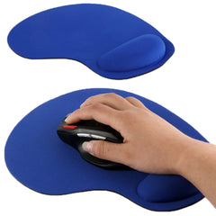 Ultra Slim Rubber Bottom & Cloth Sponge Wrist Supporter Mouse Pad