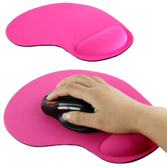 Ultra Slim Rubber Bottom & Cloth Sponge Wrist Supporter Mouse Pad