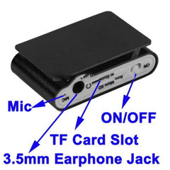 TF / Micro SD Card Slot MP3 Player with LCD Screen, Metal Clip, with LCD Screen