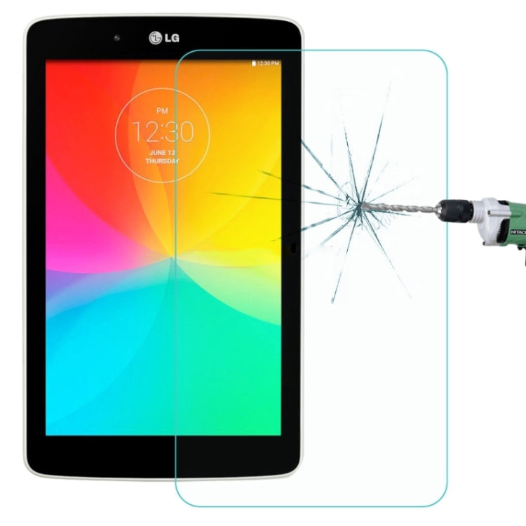 0.4mm 9H+ Surface Hardness 2.5D Explosion-proof Tempered Glass Film for LG G Tablet 7.0 / V400