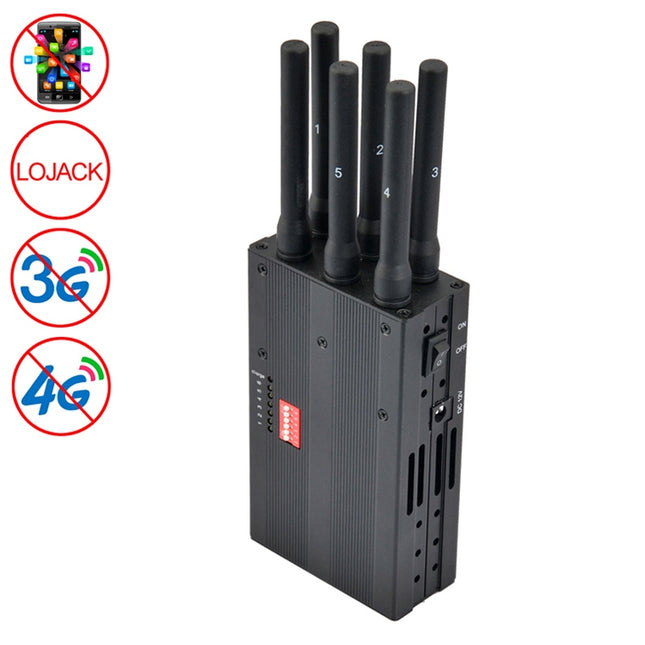 GSM / CDMA / DCS / PCS / 3G / 4G / LOJACK Mobile Phone Signal  Breaker / Jammer / Isolator, Coverage: 20meters (JAX-121A-6A). [THIS ITEM WILL NOT SHIPPED TO USA]