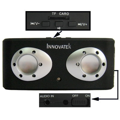 Innovatek LJ-828 Mini rechargeable speaker with TF Card Reader