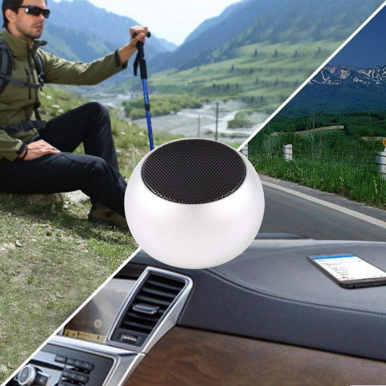 Mini altavoz inalámbrico Bluetooth de metal, manos libres, indicador LED