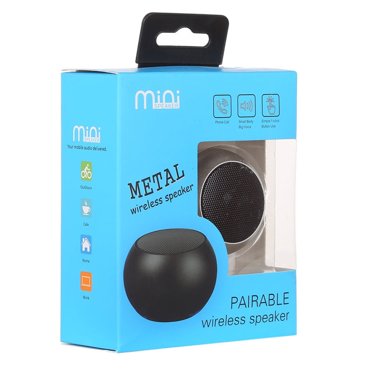 Mini altavoz inalámbrico Bluetooth de metal, manos libres, indicador LED