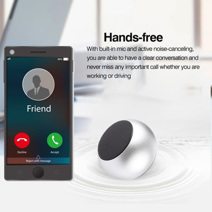 Mini-Bluetooth-Lautsprecher aus Metall, Freisprecheinrichtung, LED-Anzeige