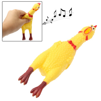 17cm Interesting Toy Stress-Relieved Screaming Hen Shrilling Chicken Relief Squeezed Gift, 17cm