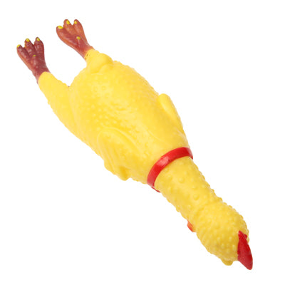 17cm Interesting Toy Stress-Relieved Screaming Hen Shrilling Chicken Relief Squeezed Gift, 17cm