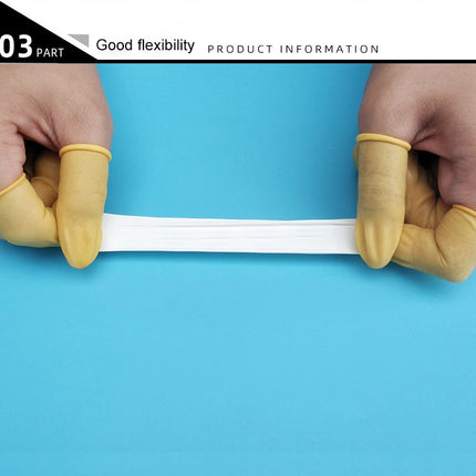 50pcs/bag Latex Anti-static Finger Cot, 2x6cm