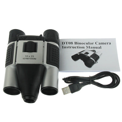 10×25mm 5 in 1 (Binocular Camera + Video Camera + Digital Camera + PC Cam + TF Card Reader) Digital Camera Binoculars,  Field of View: 101m/1000m, Size: 135 × 100 × 24mm, 10X25