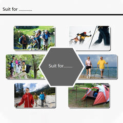 Folding Adjustable Crutch / Walking Stick with Compass, Height: 0.5-1.1m (Random Color Delivery), 4-section