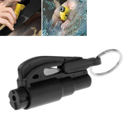 2 in 1 Car Emergency Hammer / Key Chain / Knife Broken Glass Portable Tool, 2 in 1 Black, 2 in 1 Yellow, 2 in 1 Red