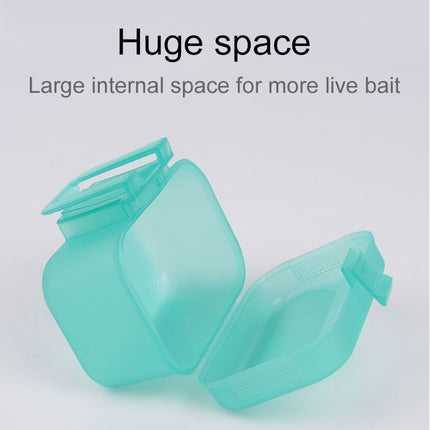 Plastic Live Earthworm Fishing Tackle Box Bug Shrimp Bait Box, Bug Shrimp Bait Box