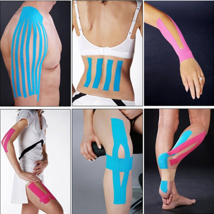 Waterproof Kinesiology Tape Sports Muscles Care Therapeutic Bandage, Size: 5m(L) x 2.5cm(W), Size: 5m x 2.5cm