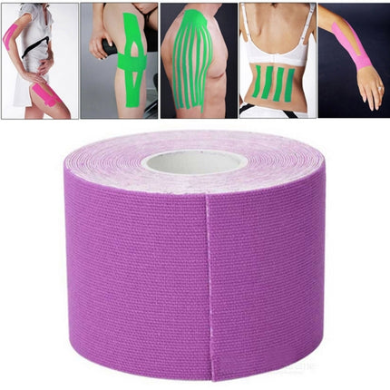 5M Waterproof Sports Tape Sports Muscles Care Therapeutic Bandage, Width: 5cm, Size: 5mx5cm, Size: 5m x 5cm Purple